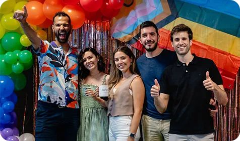 Our team in Spain celebrating Pride