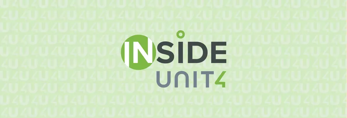 "Inside Unit4" text centered on a green background