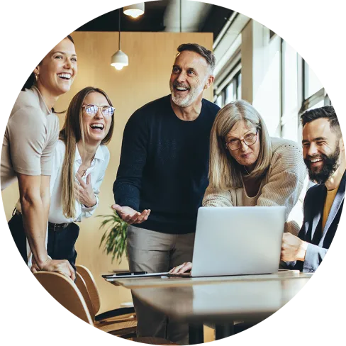 People working in the professional services industry